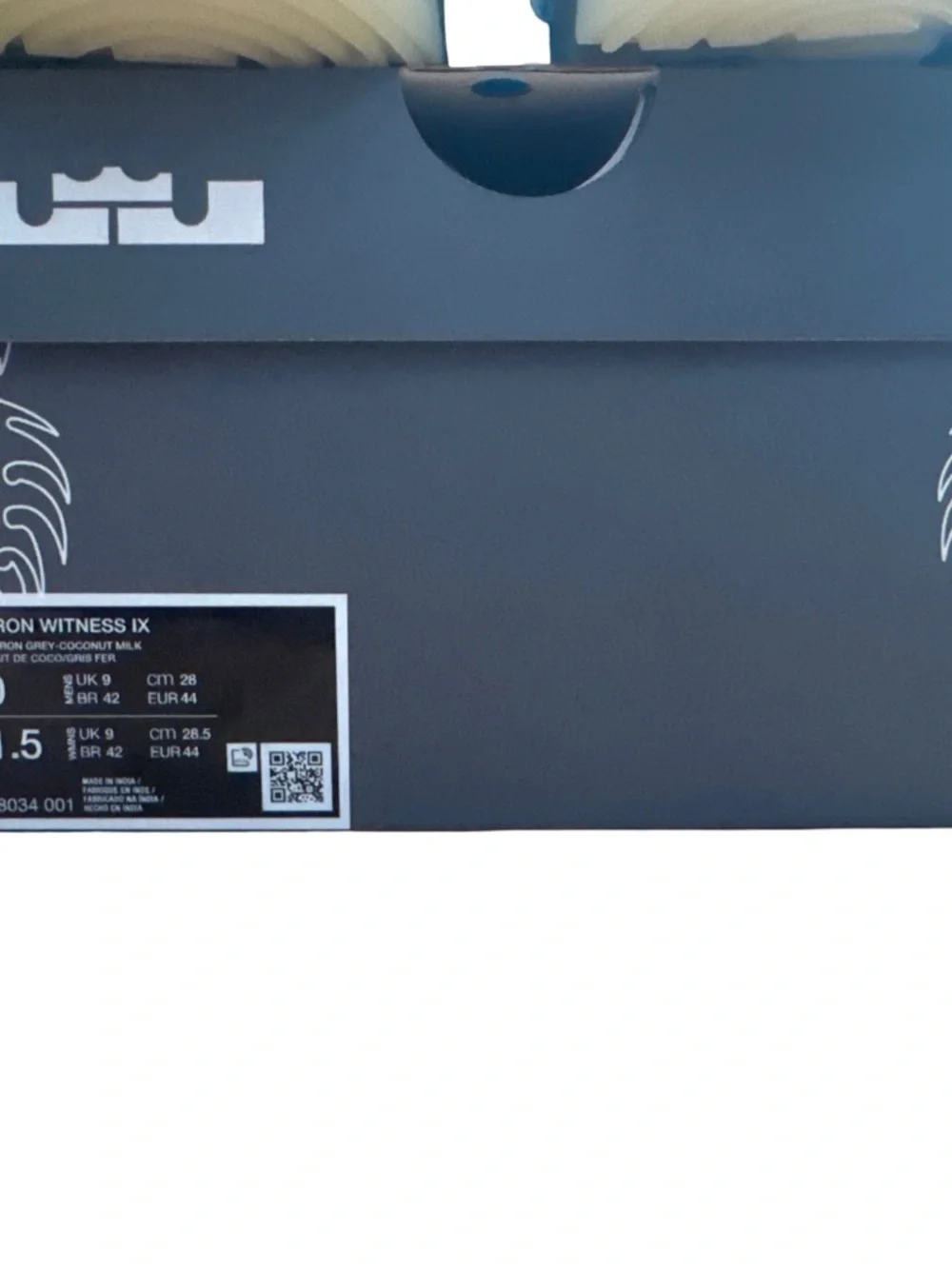 LeBron Witness IX Basketball Shoes (Black/Coconut‎ Milk/Iron Grey) Men’s Size 10